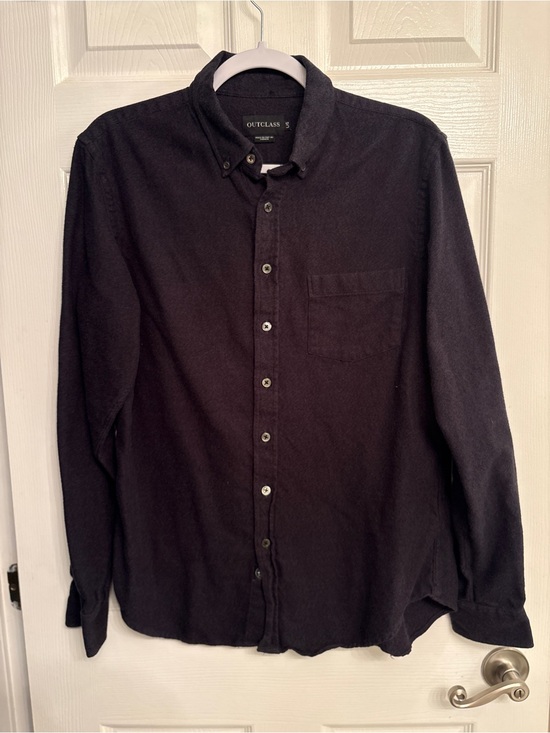 Outclass Other - Outclass Black Cotton Button Up